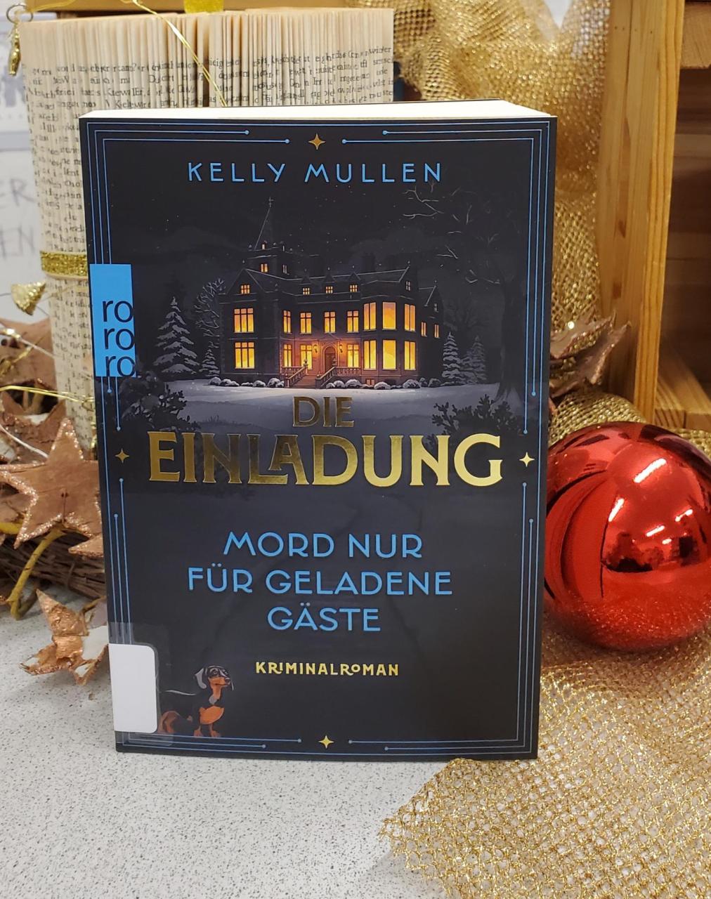 Buch mit Weihnachtsdeko
