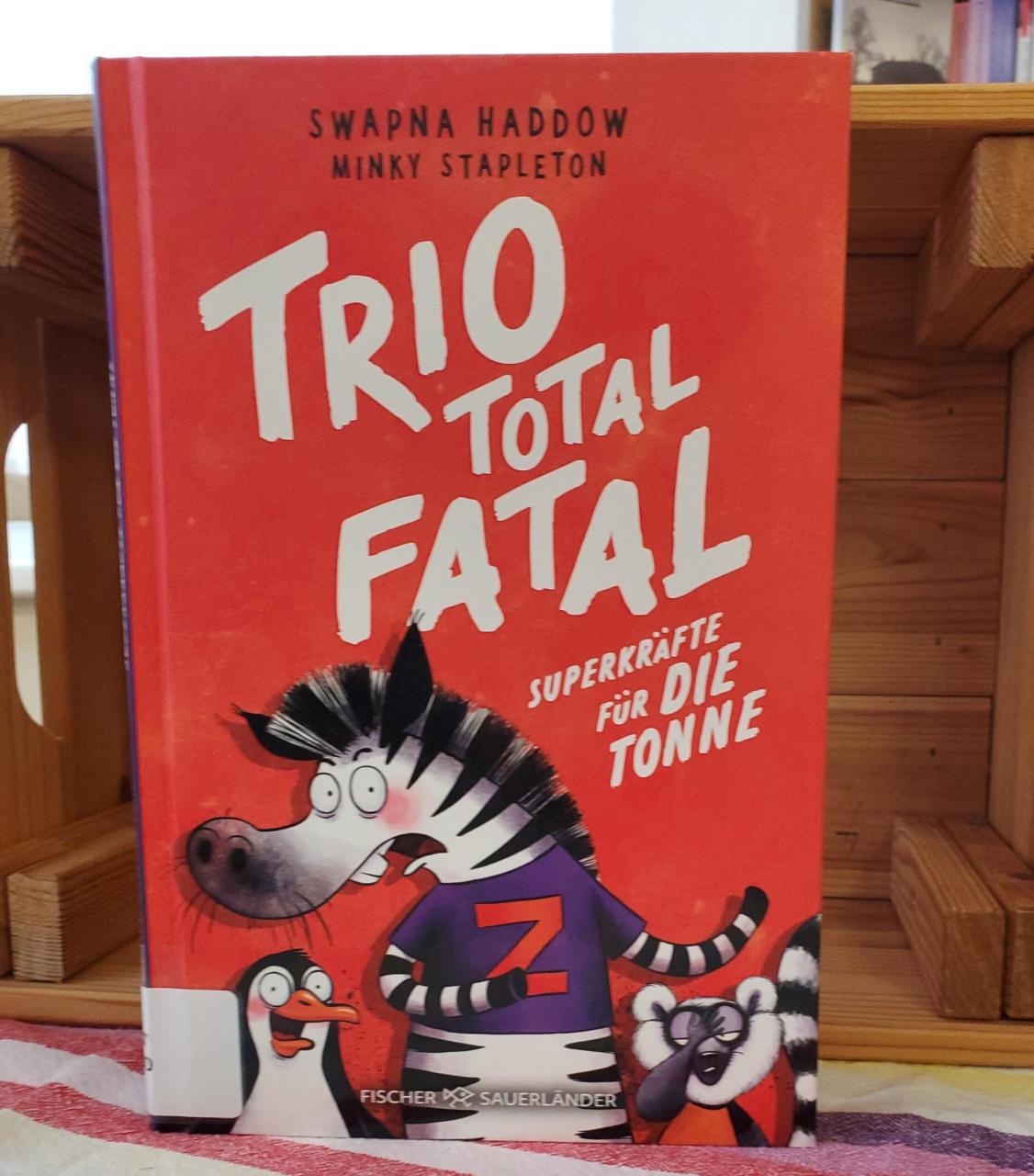 Buchcover mit Zebra